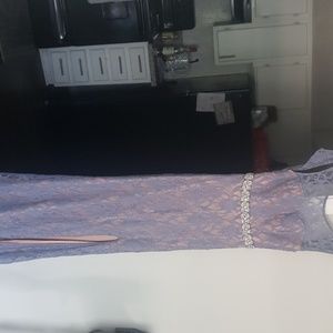 Lace full length formal gown